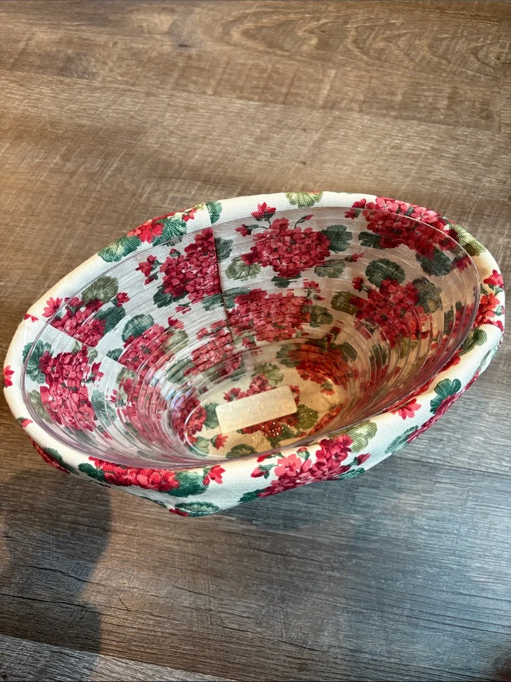 Longaberger 2002 Grandma Bonnie May Series Geranium Basket w/ Liner & Protector